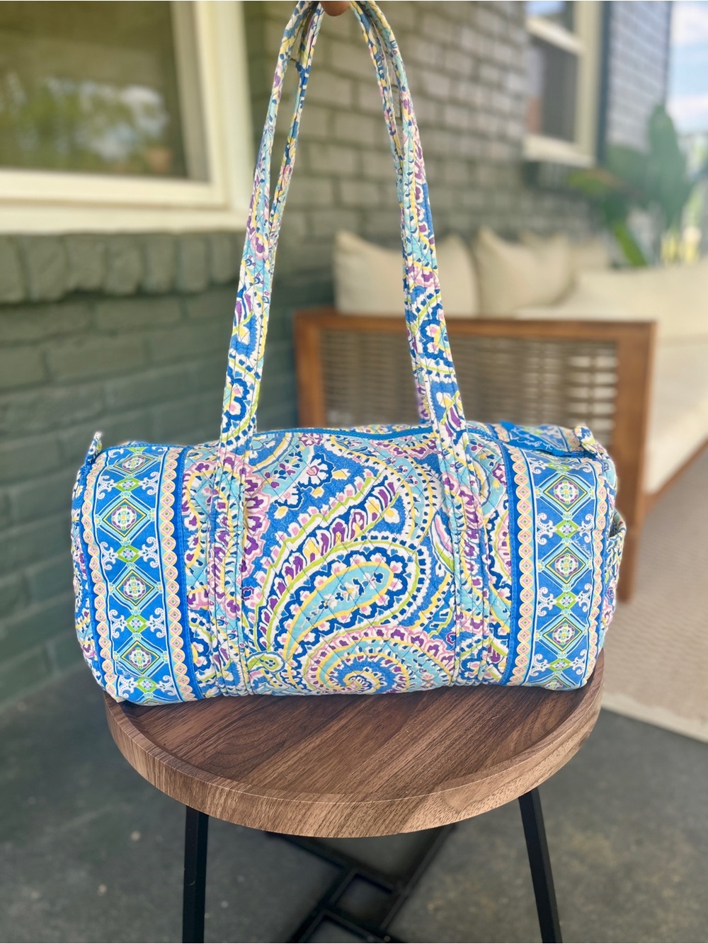 Vera Bradley Capri Blue Small Duffel